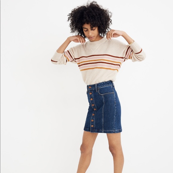 Madewell Dresses & Skirts - Madewell Stretch Denim Straight Mini Skirt